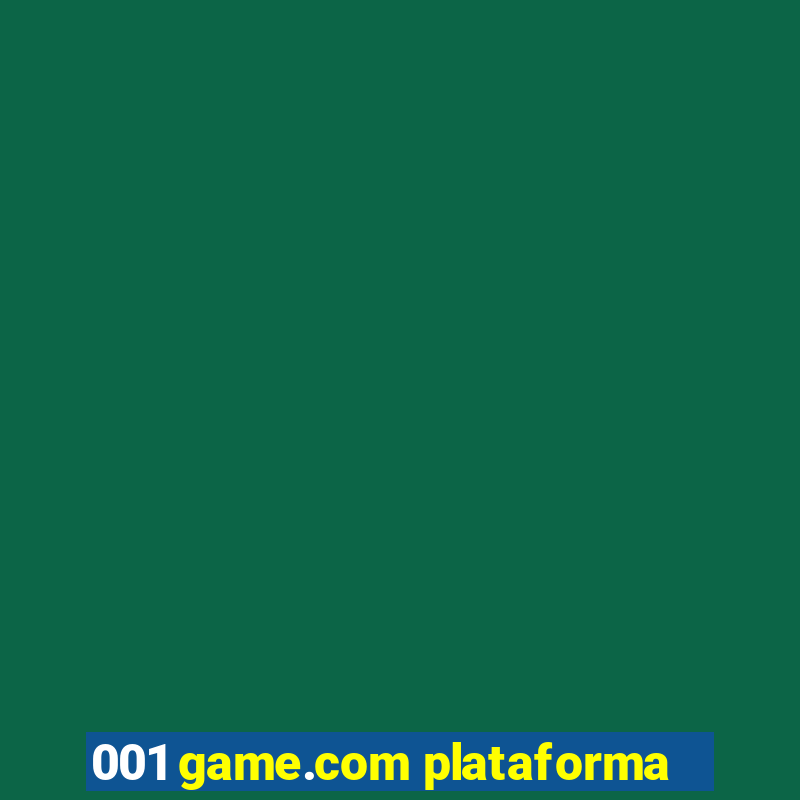 001 game.com plataforma